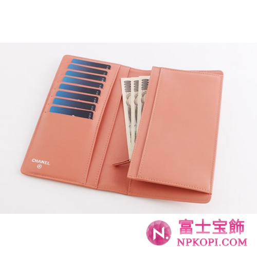 シャネル キャビアスキン 長財布 ローズピンク A48651 【2011年春夏新作】